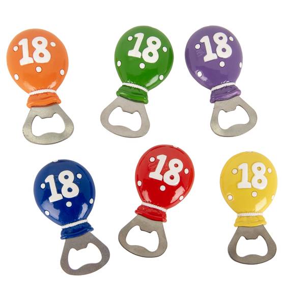 Bomboniera magnete apribottiglia palloncino 18 anni economico 2025